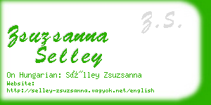 zsuzsanna selley business card